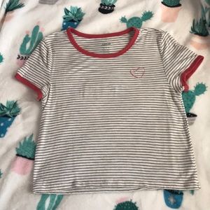 Aerie Striped Crop Top